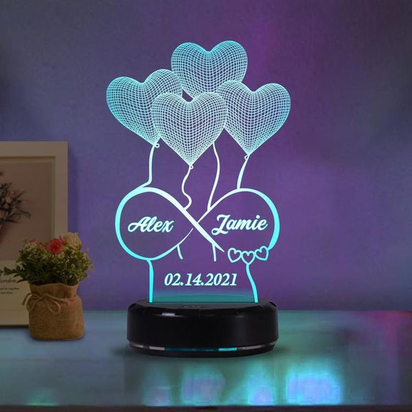Customize 3D illusion lamp, Night Lamp, Decoration Piece, Customised gifts