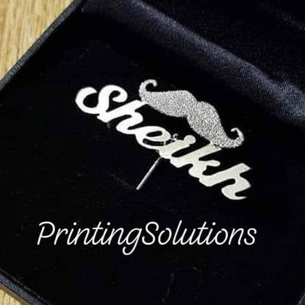 New Customize Name Brooch Name Lapel Pin With Latest Design Fully Customized Latest Design