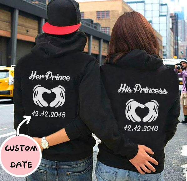 Premium Quality Couple Prince & Princess Hoodie